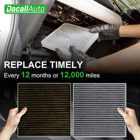 Dacall lifestyle shot inside truck cab suggesting reduced dust and fresher cabin air