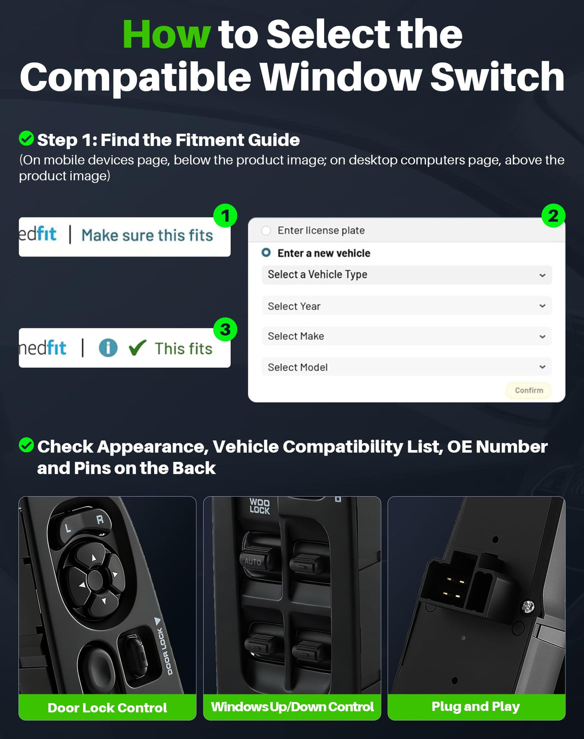 Dacall packaged components including both switches and bezels for convenience benefit
