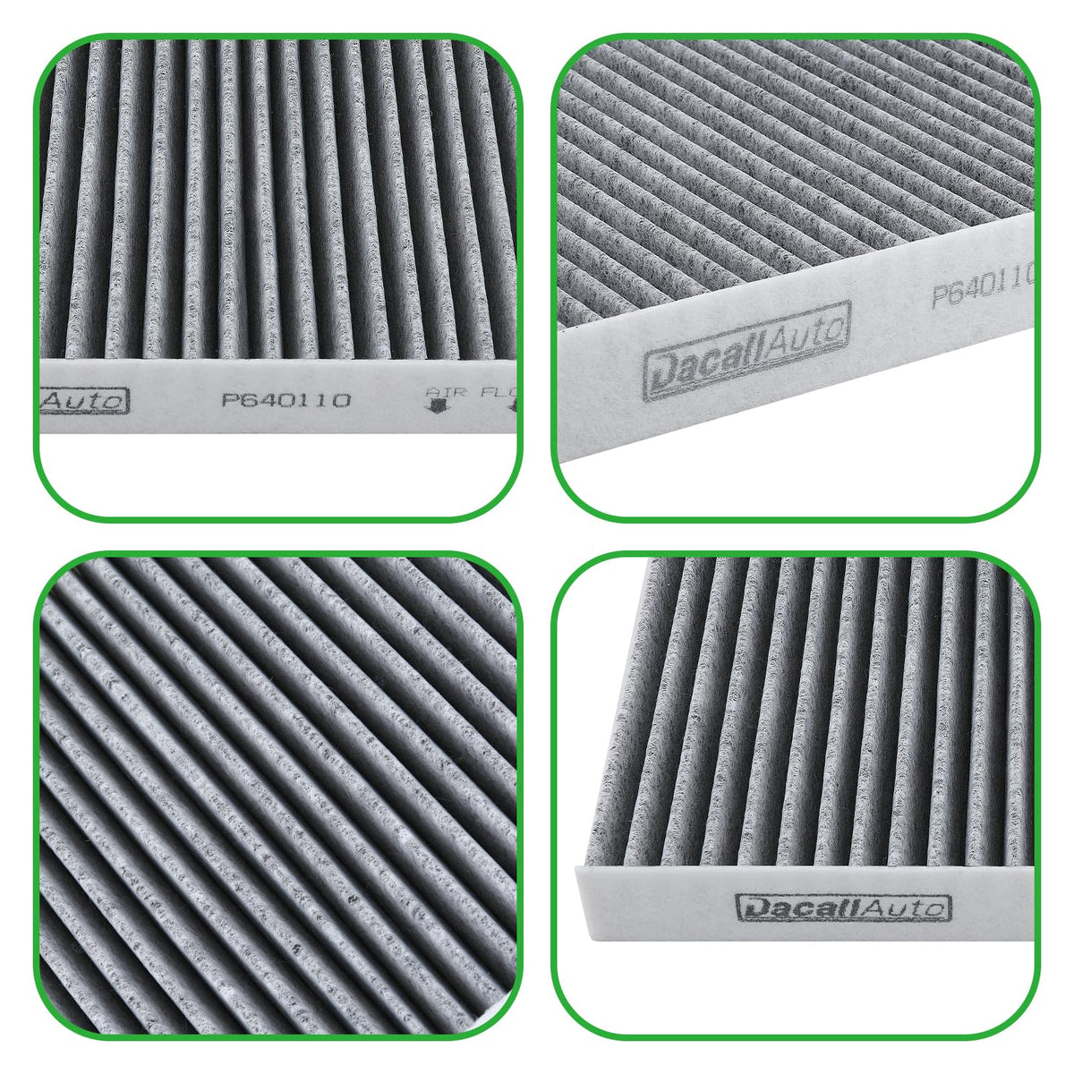 Dacall packaging label with part numbers helping compatibility verification