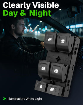 Dacall switch next to ruler showing compact dimensions and fit