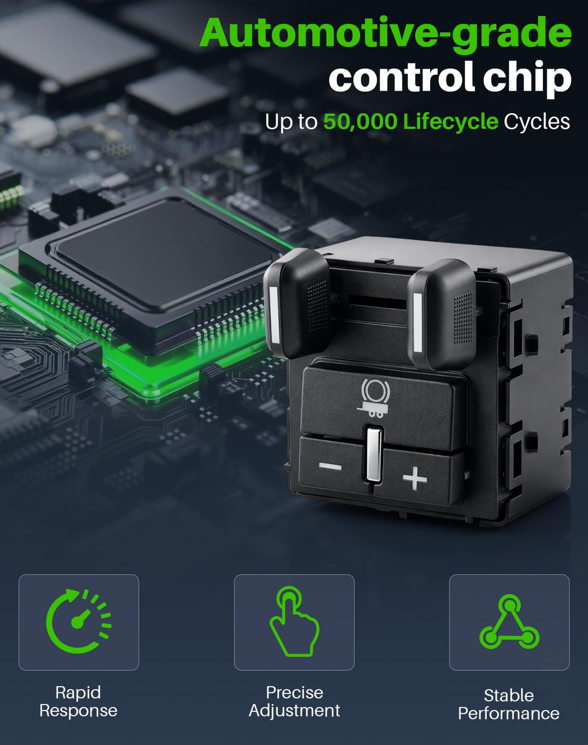 Dacall side profile connector highlighting correct factory harness match