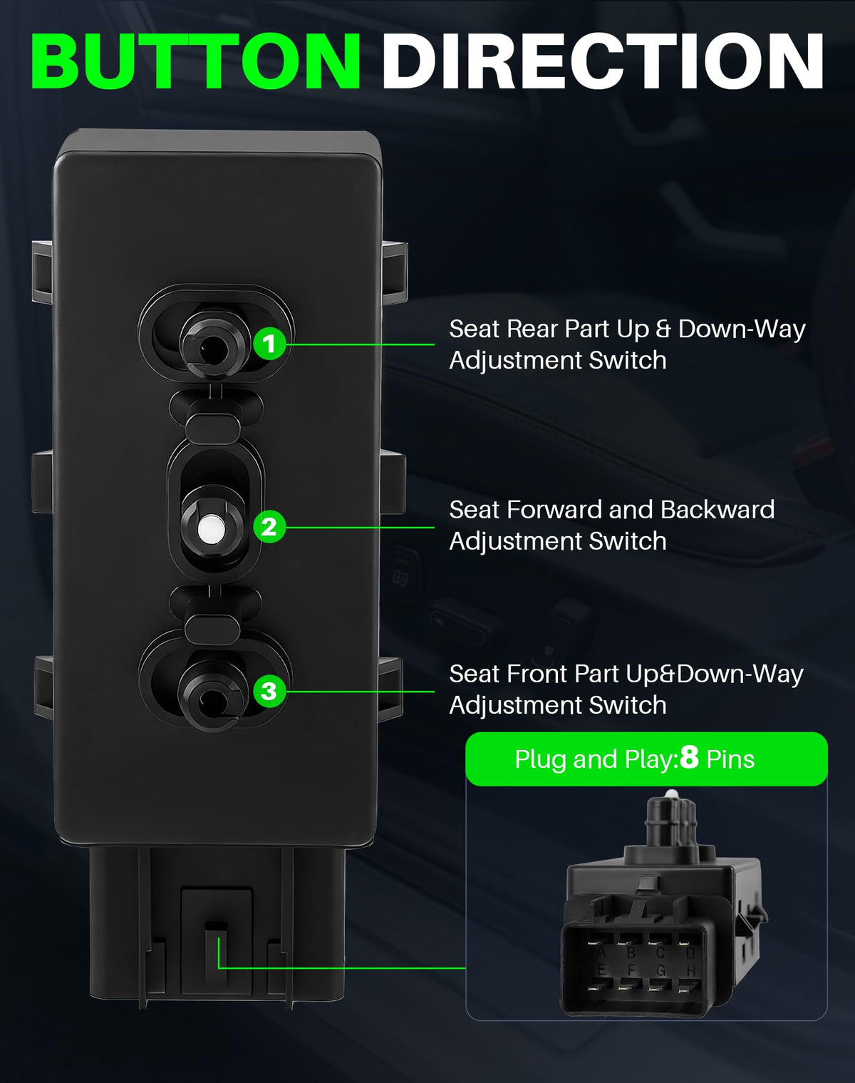 Dacall side profile showing mounting tabs for straightforward installation