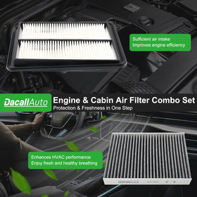 Dacall filters next to ruler showing accurate OEM-equivalent sizing