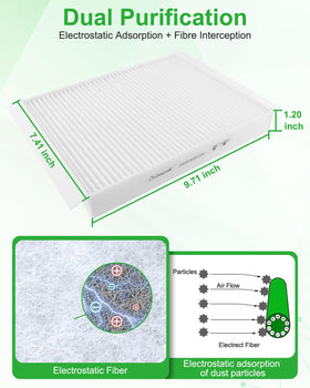 Dacall filter size comparison beside ruler showing exact OEM fit