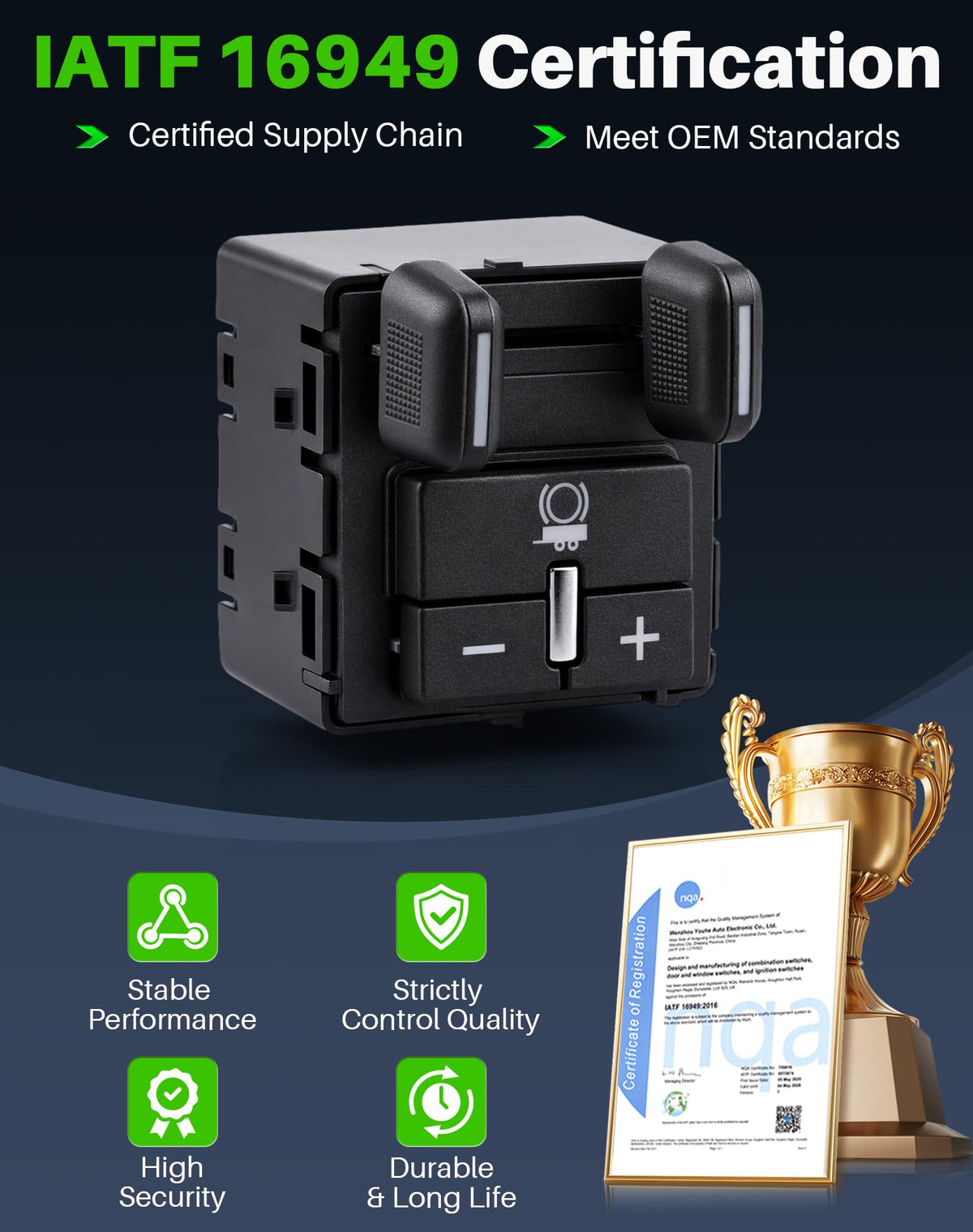 Dacall switch with removal tool showing simple DIY replacement benefit