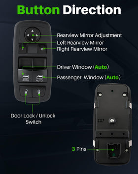 Dacall switch backside with connector pins visible for quick fit verification