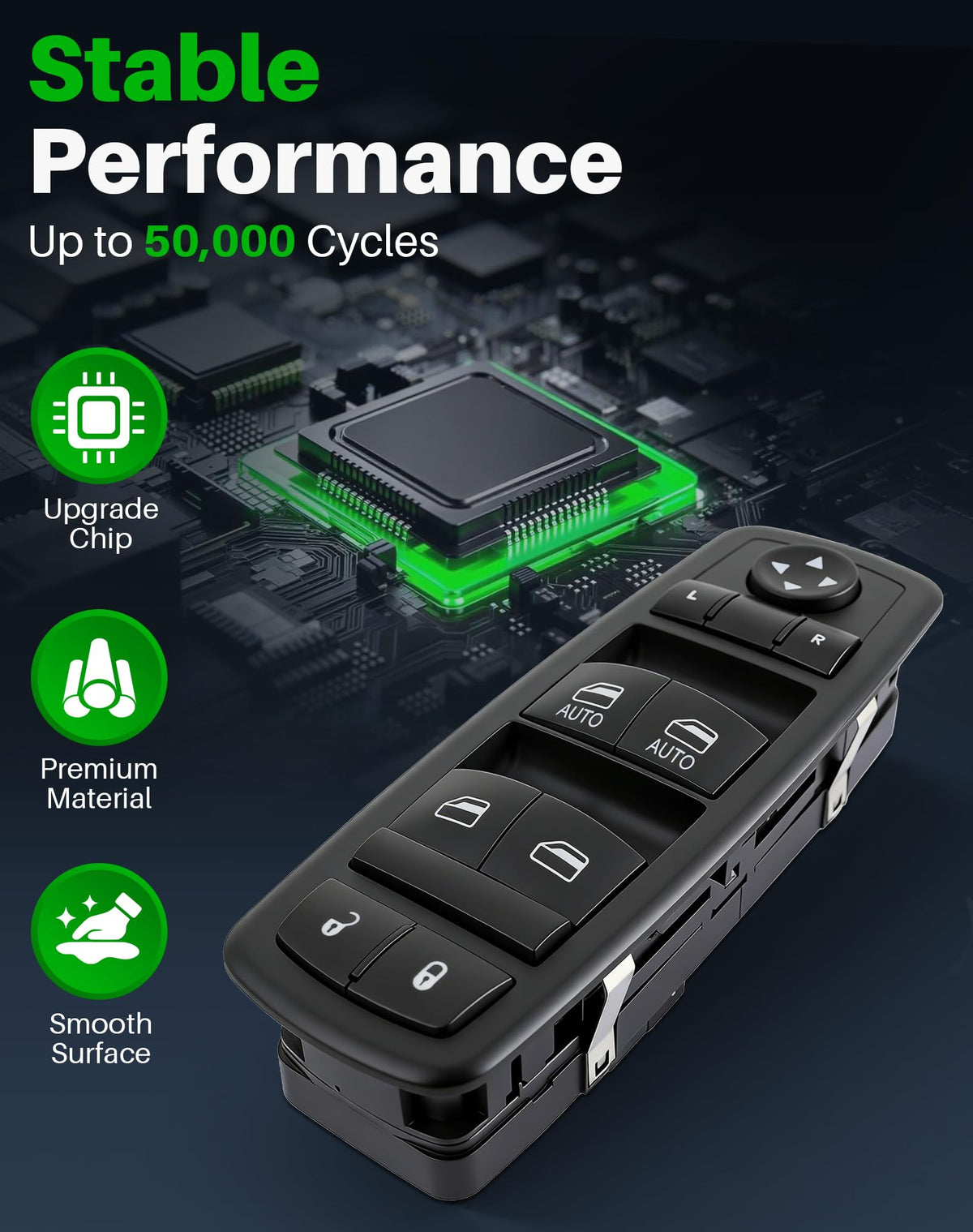 Dacall packaging and removal tool included for simple swap and convenience