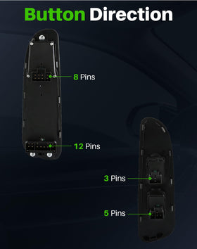 Dacall connector pin layout close-up ensuring correct plug-in fit benefit