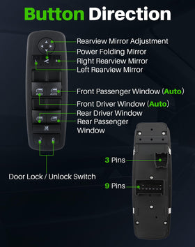 Dacall switch connector pinout view showing matching factory harness and easy plug-in