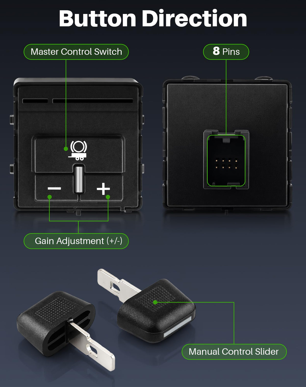 Dacall switch installed in dashboard illustrating plug-and-play ease