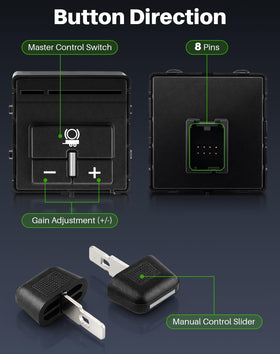 Dacall switch installed in dashboard illustrating plug-and-play ease