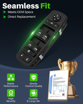 Dacall switch installed in door panel, restores window and mirror functions