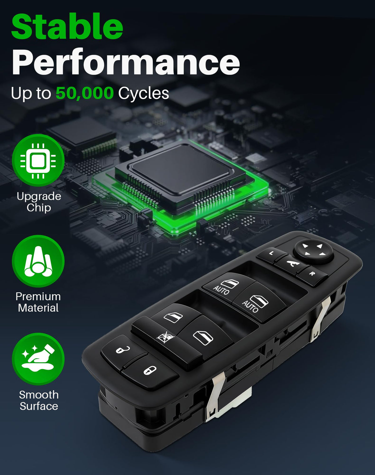 Dacall switch removed with included removal tool, simplifies replacement