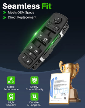 Dacall switch beside common item showing compact size and easy handling
