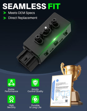 Dacall textured control buttons detail for tactile, precise adjustment