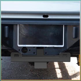 DACK packaging with hitch pin and clip illustrating included installation hardware