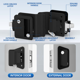 DAIERTEK eight mechanical keys laid out demonstrating spare key convenience and owner access