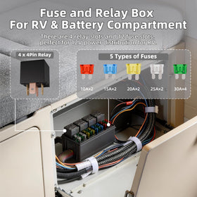 DAIERTEK close-up of four relay sockets highlighting secure relay mounting and reliability