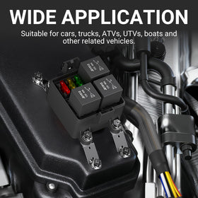 DAIERTEK size comparison scale showing compact footprint for versatile mounting