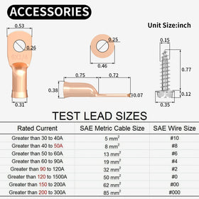 DAIERTEK terminal studs and lug connections demonstrating secure wiring and reliable conductivity
