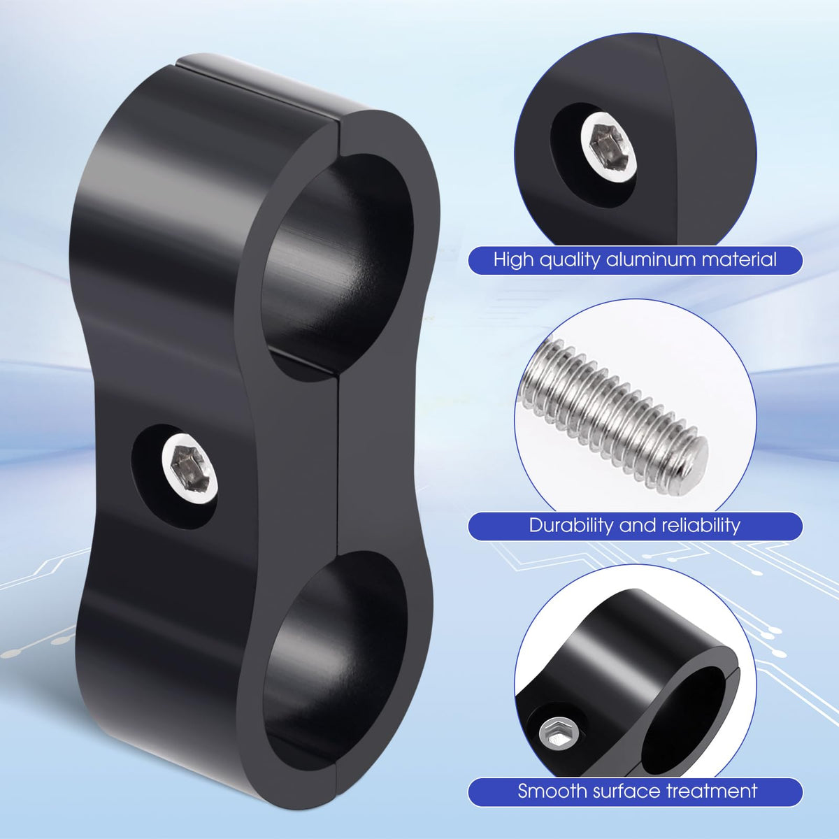 DaisyInner clamp side profile highlighting T-6 aluminum strength