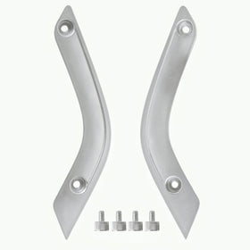 DAIUURIKNNG front view of silver door handle inserts showing clean factory look