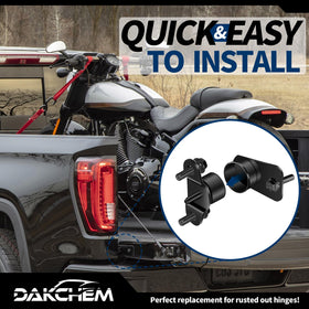 DAKCHEM left and right hinges labeled clearly to speed correct installation and reduce confusion