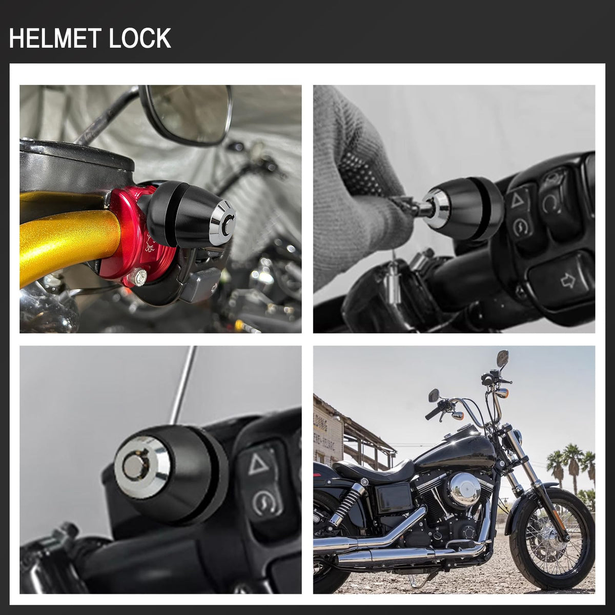 Daklvng package showing the handlebar lock kit and included components