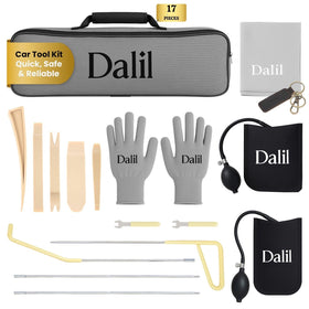 Dalíl front packaging showing compact emergency kit and organized bag for quick access