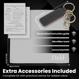 Dalíl tools laid out organized to demonstrate included pieces and easy selection