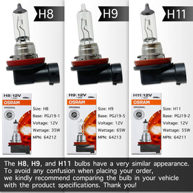 DAMA Automotive Lighting close-up of H9 filament highlighting build quality