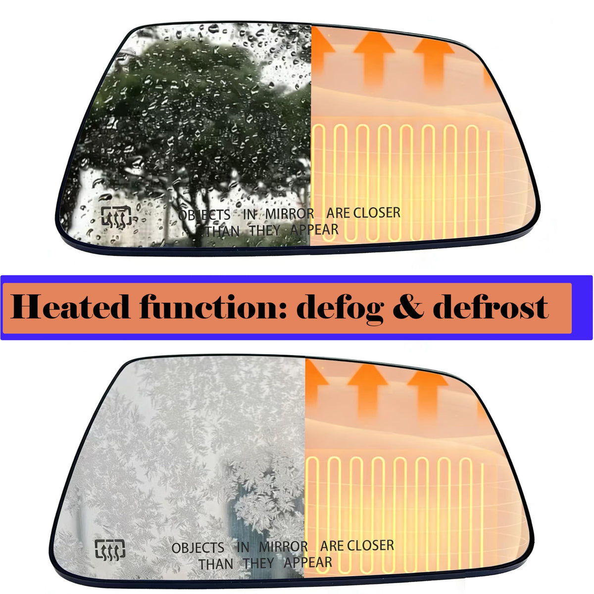 Danbojit installed in truck mirror housing restoring visibility while driving