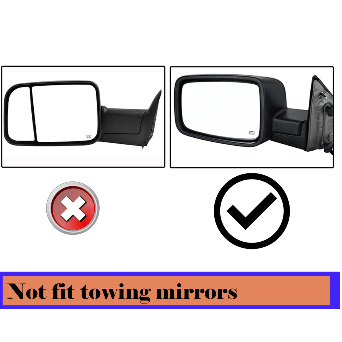 Danbojit mirror next to ruler showing correct size and fit benefit