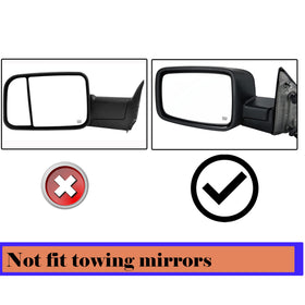Danbojit mirror next to ruler showing correct size and fit benefit