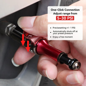 Danboniu connection mechanism detail on valve stem, secure attachment benefit