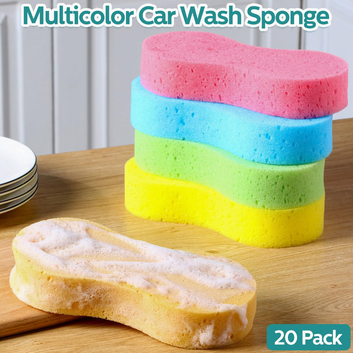 Dandat individually vacuum-packed sponges showing hygienic storage benefit