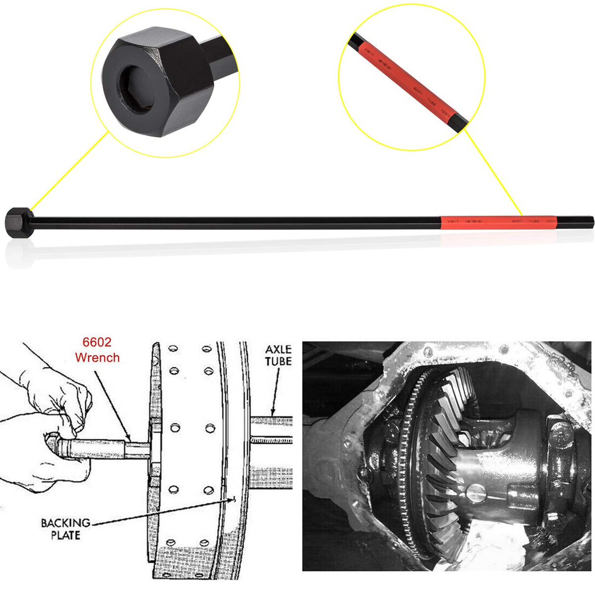 Danti tool heat-shrink sleeve detail protecting seals and bearings