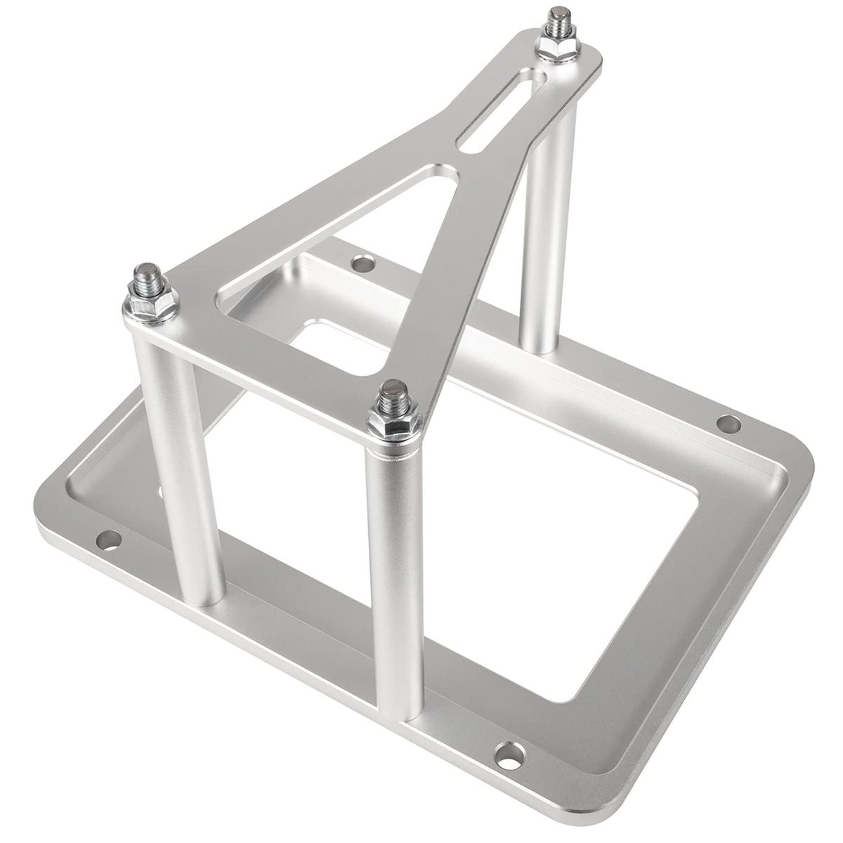 Danti front view billet battery tray showing mounting layout and durable construction