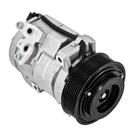 DanVard compressor front view showing mounting points and benefit: direct-fit replacement