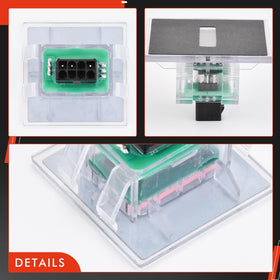 Daposhac next to ruler to show compact size for correct mounting