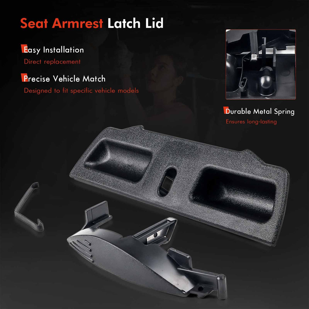 Daposhac latch close-up texture demonstrating impact-resistant surface