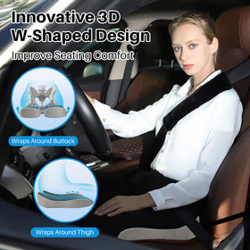 DAPOTUGI non-slip base and adjustable strap securing cushion for safer driving