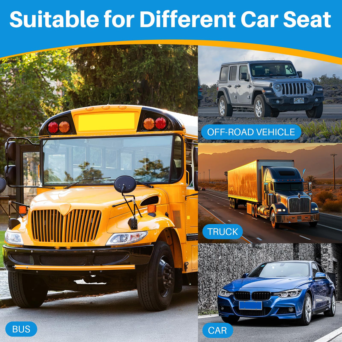 DAPOTUGI cushion installed on driver seat improving comfort during long drives