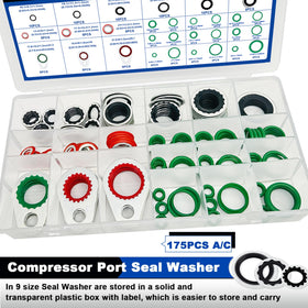 Daptemn gaskets and O-rings next to ruler to show exact size range for accurate matching