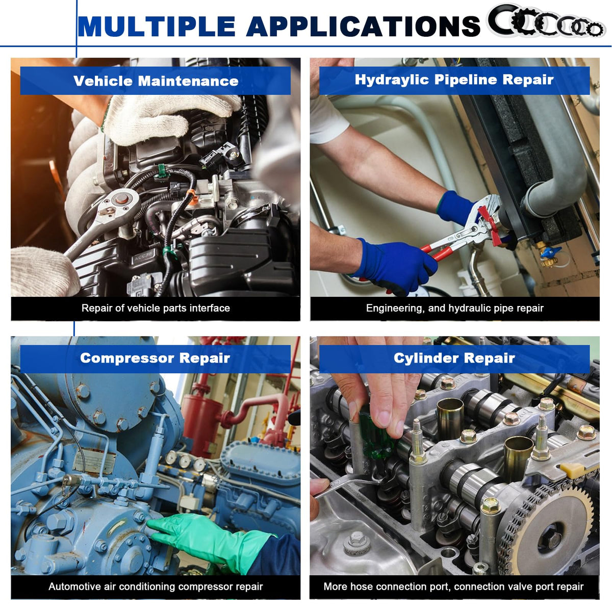 Daptemn repair workbench with kit laid out to speed automotive A/C servicing