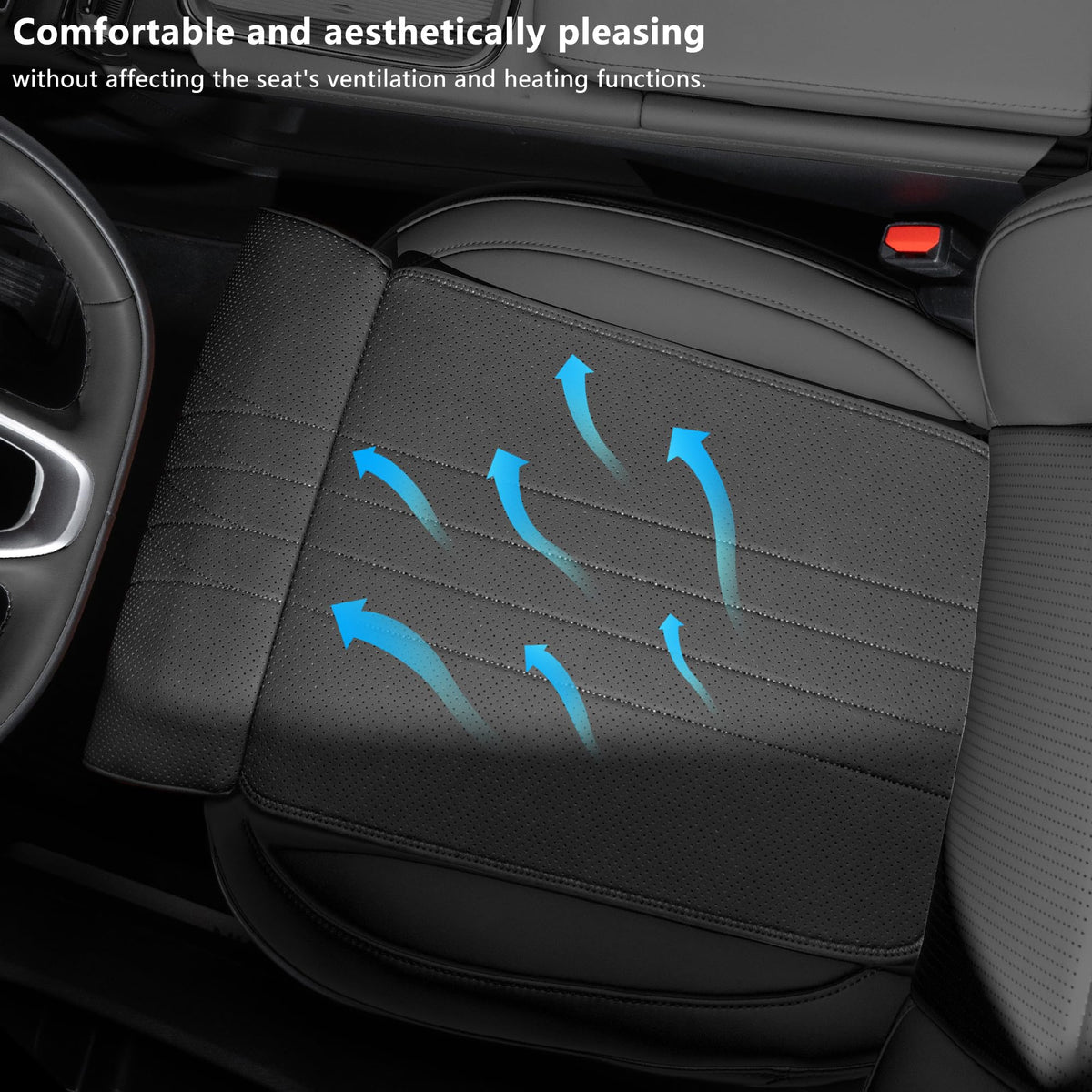 Dapucarin side profile installed under knees improving driving comfort