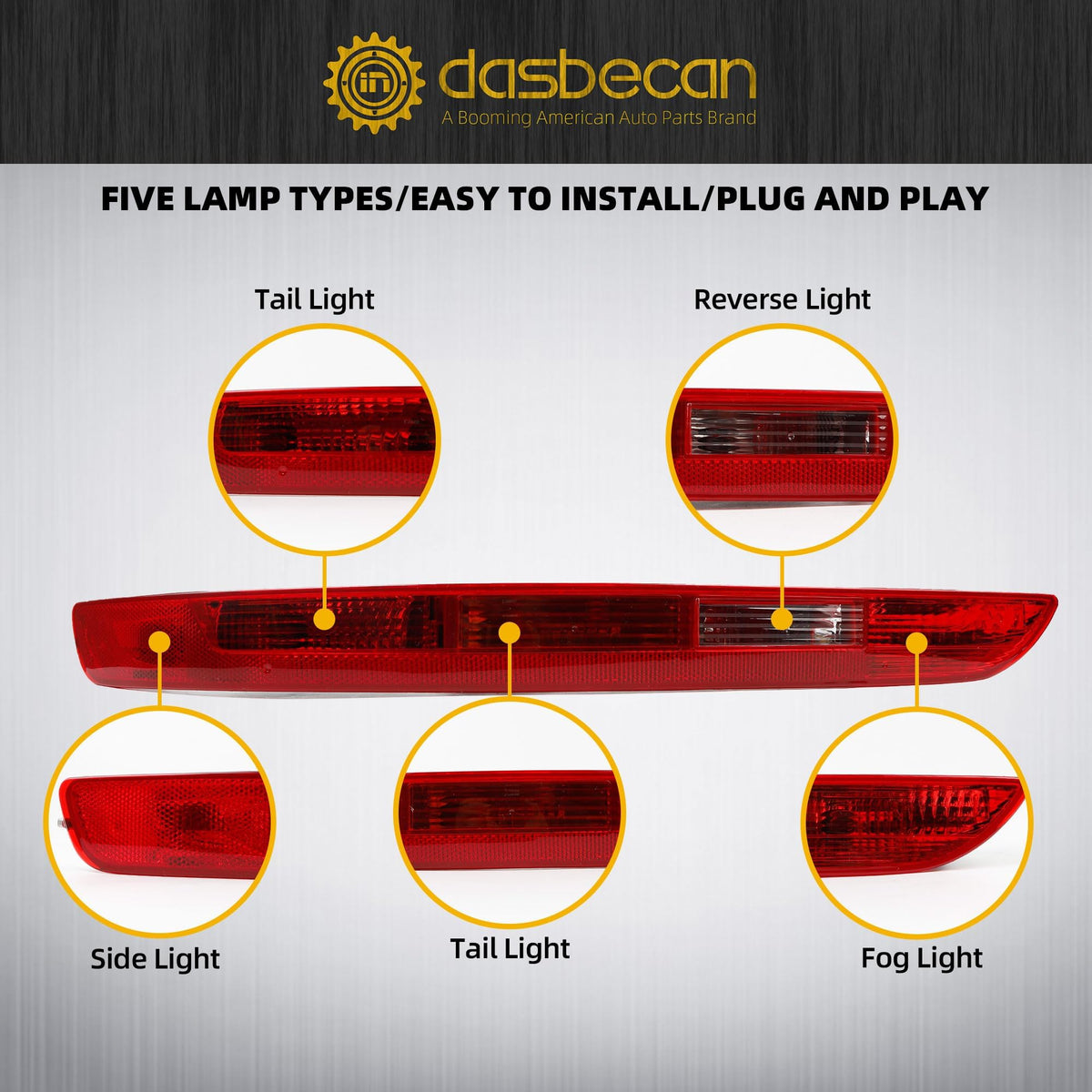 Dasbecan image of electrical connector detail illustrating plug-and-play installation