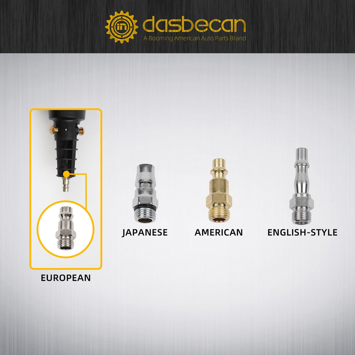 Dasbecan clamps and seals array showing included replacements for continuity