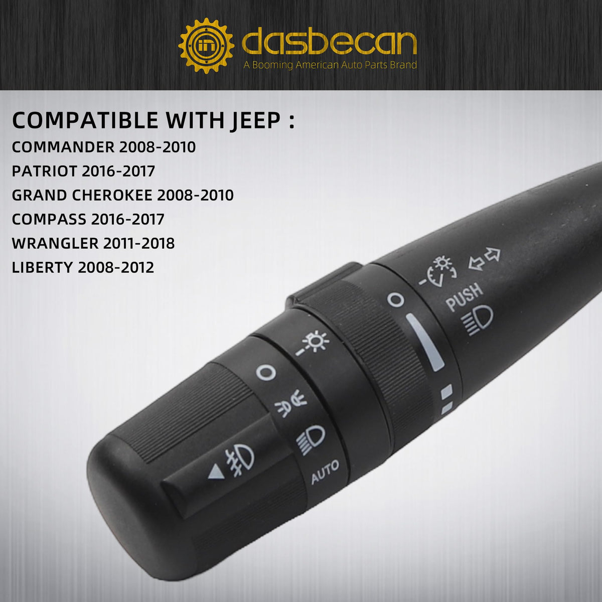 Dasbecan switch lever close-up showing textured grip for confident control