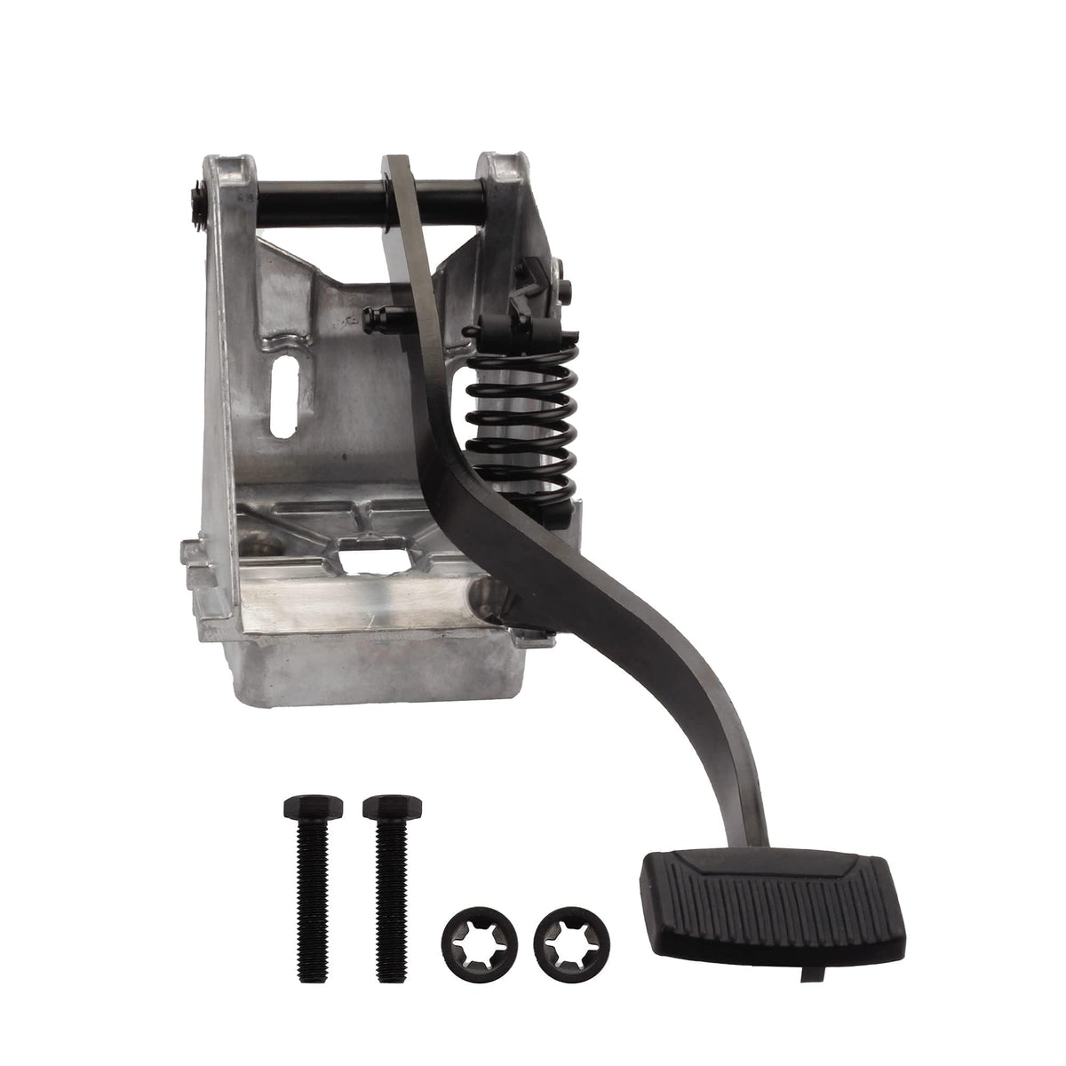 Dasbecan front view of clutch pedal assembly showing fitment and ease